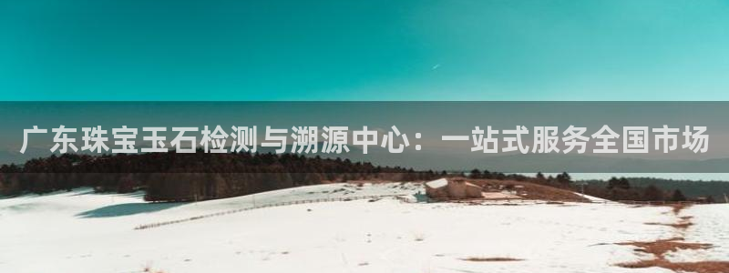 开丰娱乐最新活动：广东珠宝玉石检测与溯源中心：一站式服务全国市场