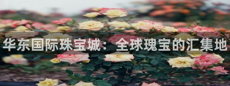 开丰娱乐平台注册时间：华东国际珠宝城：全球瑰宝的汇集地