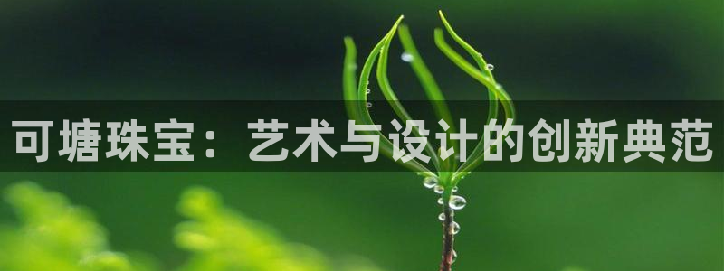 开丰娱乐下：可塘珠宝：艺术与设计的创新典范