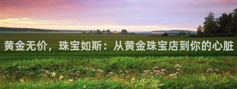 开丰娱乐体育平台：黄金无价，珠宝如斯：从黄金珠宝店到你的心脏
