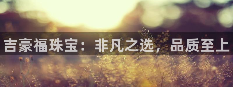 开丰娱乐2登录：吉豪福珠宝：非凡之选，品质至上