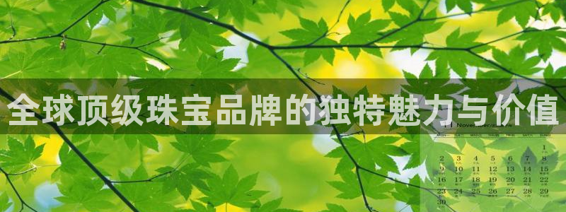 开丰娱乐 赢咖一：全球顶级珠宝品牌的独特魅力与价值