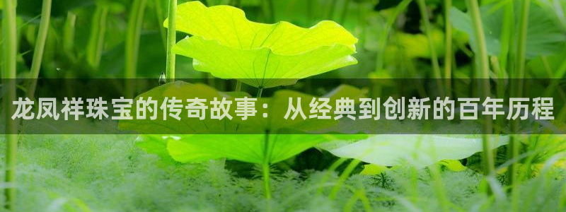 开丰娱乐网站官网下载：龙凤祥珠宝的传奇故事：从经典到创新的百年历程