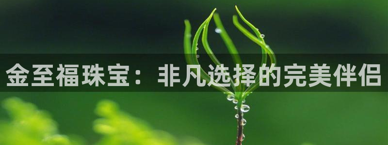 开丰娱乐月：金至福珠宝：非凡选择的完美伴侣